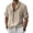 Beige, variant on BRGZLK Men's Linen Shirt Short Sleeve Turn-Down Collar Button Down Casual Loose Fit Lightweight Blouse Summer Solid Color Beach Wedding Textured Casual Shirt for Daily 2026 Beige 3XL