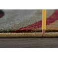 thumbnail image 4 of Impressions Contemporary 8' x 10' Brown and Red Polypropylene Indoor Area Rug, 4 of 8