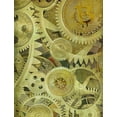 thumbnail image 2 of Hunziker, Steve 12x14 Gold Ornate Wood Framed with Double Matting Museum Art Print Titled - Grunge Bitcoin V, 2 of 4