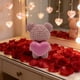 thumbnail image 1 of Figurina de Oso Corazón de Resina – Adorno Romántico para Escritorio, Coleccionable de Osito Tierno, Azul/Rosa/Blanco, 6x6x10 cm, Decoración de Aniversario para Parejas, 1 of 6