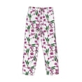 thumbnail image 5 of Goofa Orchids Flowers Printed Soft Pajama Pants for Men, Wide Leg Comfy Casual Lounge Yoga Pants-X-Large, 5 of 9