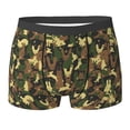thumbnail image 6 of Men's Boxer Briefs, Rabbit Green Camouflage Soft Comfy Mens Underwear Boxer Briefs Breathable With Widen Waist, 6 of 7