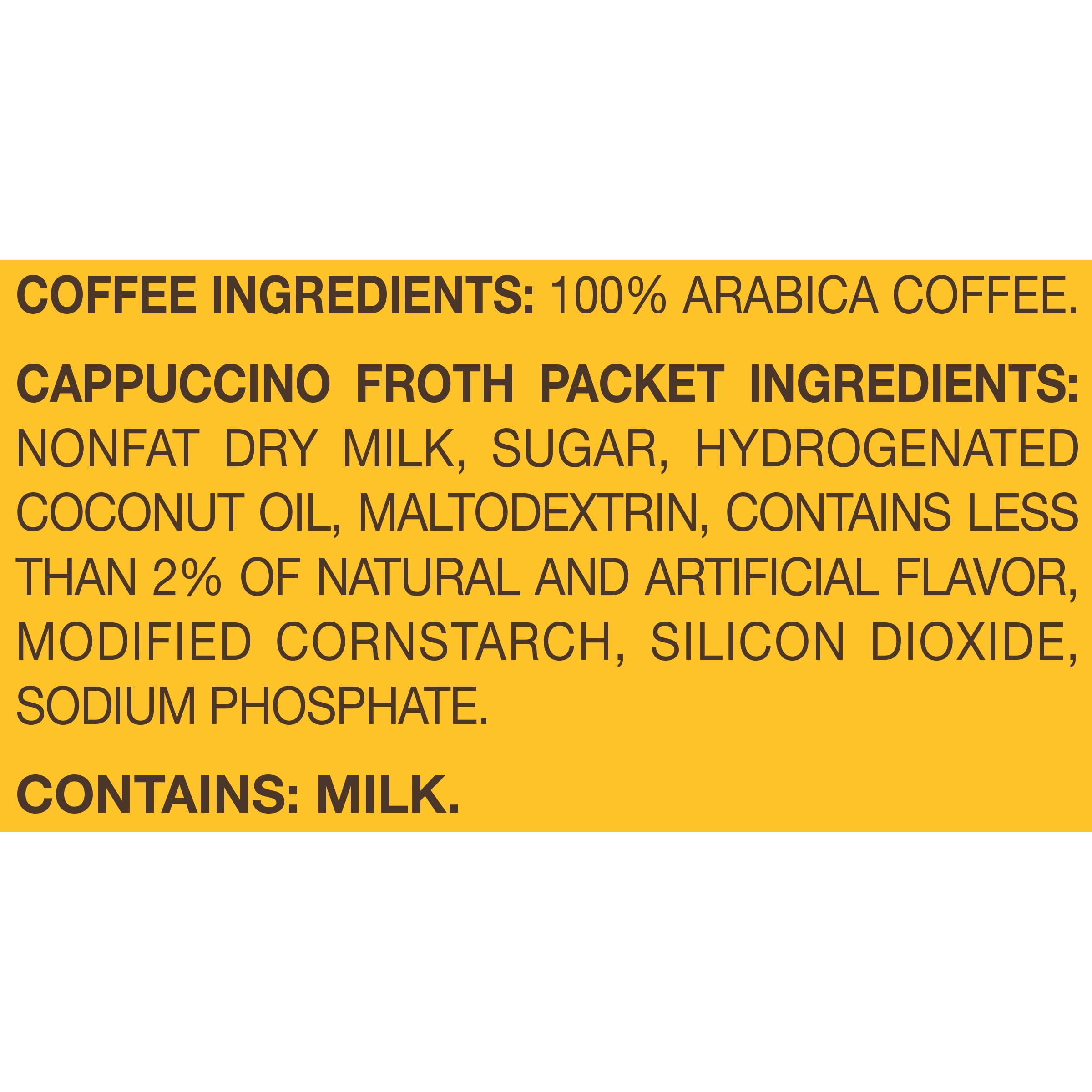 Gevalia Frothy 2-Step Cappuccino Espresso K-Cup® Coffee Pods & Froth Packets Kit, 9 ct Box