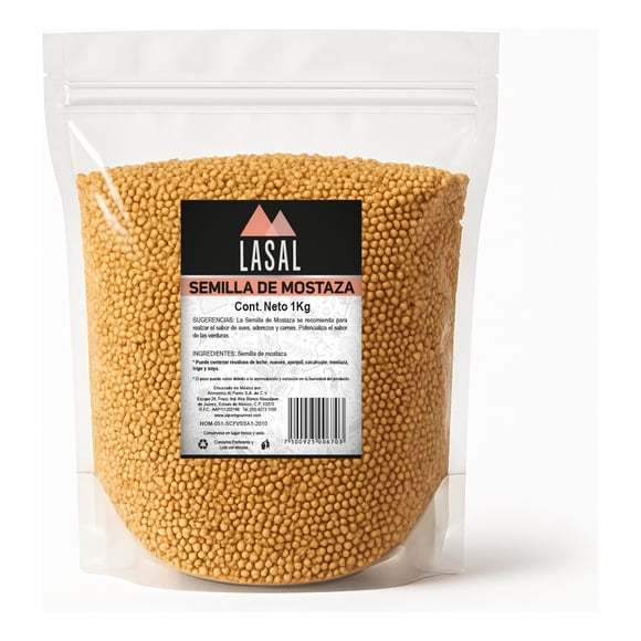 Semilla De Mostaza 1 Kilogramo Bolsa Resellable