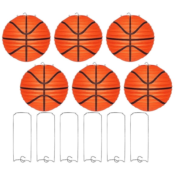 Masteelf  6 Pcs Basketball Party Decorations Net Paper Lantern