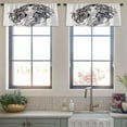 thumbnail image 3 of LALILO Kitchen Curtain Valance Pretty Girl With Wind Rod Pocket Window Curtain 52"x 18" Set of 2, 3 of 7