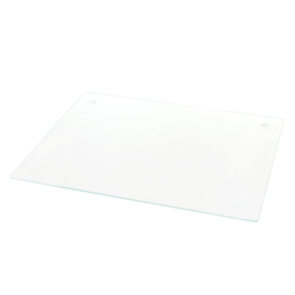 Creative Home Tempered Glass Heat Resistant Non-Slip 11" x 14" x 0.2" Cutting Board