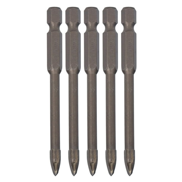 Brocas para azulejos, 5 piezas, brocas cruzadas, herramientas Han, resistentes y resistentes Jadeshay A