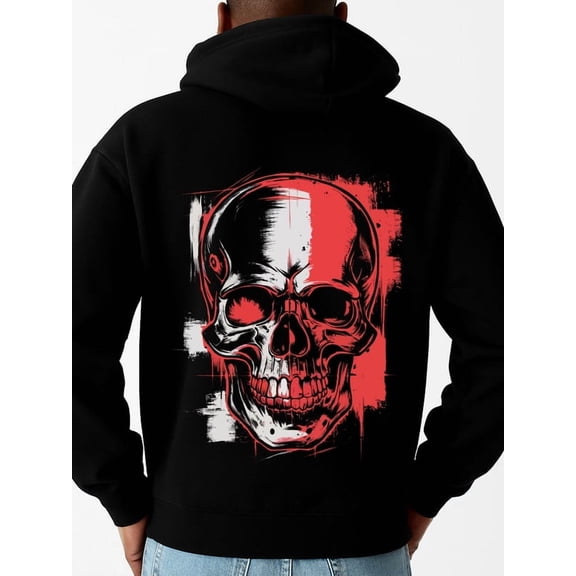 Skull Red Hoodie hoodies skeleton for men sweater hoodie black Stylish Autumn/Winter Outerwear, Sweatshirts , Plus Size Hoodies , Cool Hoodies , Funny Hoodies , Sweatshirt spring 3d fire