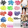 thumbnail image 1 of 100 Pcs Embouts d'Ongles pour Chien, Couvre-Griffes Souples, Embouts d'Ongles pour Animal de Compagnie, Chiot, Pattes de Chiot, Trousse pour la Maison, 5 Types Aléatoires, 1 of 7