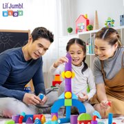 Lil' Jumbl Blox Magnetic Building Blocks Play Set - 35 Pieces Waterproof Toddler Toys 3-6