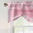 thumbnail image 5 of Sea Stars Tie Up Valances Curtain, Adjustable Kitchen Summer Beach Sea Star Coral Pink Texture Valances for Windows Decor, Rod Pocket Short Curtains Set for Bedroom/Bathroom, 60"x18", 5 of 9