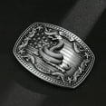 thumbnail image 2 of Western Belt Buckle for Men Women, Vintage Cowboy Cowgirl Texas Rodeo Longhorn Bull, Poker and Horse, 2 of 5