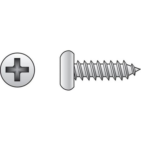 

10 x 1 in. Stainless Steel Pan Head Sheet Metal Screw - 100 Per Box