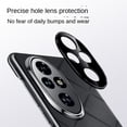 thumbnail image 3 of Luxury Plain Leather + Camera Lens Protection Case For Honor 200 Pro Honor200 Honor 100 Pro Hard Slim Good Texture Cover White For Honor 200 Pro, 3 of 6