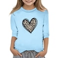 thumbnail image 1 of You Sound like A Girl Tops en Gros Pack T-Shirt Décontracté à Manches 3/4 Col Rond Imprimé Saint-Valentin pour Filles, 1 of 4