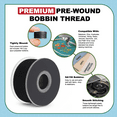 thumbnail image 5 of Mandala Crafts Prewound Bobbin Thread Prewound Bobbins for Embroidery Machines Singer Brother 144 PCs Class 15 60/2 60WT, 5 of 6