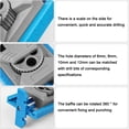 thumbnail image 3 of TFixol Guide de Perceuse Multi-Angle pour Meubles et Armoires - Localisateur de Précision pour Projets DIY, Construction en Plastique Bleu et Gris, Compatible avec Planches de 12-38mm, 3 of 6
