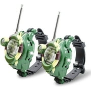 YINYUE Walkie Talkies Watch, Spy Watch Army Toys for Kids Age 8-12, 7 in 1 Digital Watch Walkie Talkies, Two-Way Long Range Transceiver with Flashlight, Cool Spy Gadgets for Boy Girls