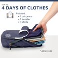 thumbnail image 4 of Extra Large Compression Packing Cube 6 Piece Set for Travel and Check Luggage by TRIPPED Travel Gear (Navy), 4 of 9