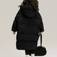 thumbnail image 4 of KAUOD Teen Girls Long Puffer Coats Winter Waterproof Padded Insulated Ski Jackets Kids Quilted Knee Length down Outwear, 4 of 8