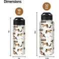 thumbnail image 4 of Horse Water Bottles with Straw, 18 Oz Insulated Stainless Steel Tumbler Cup Mug Horse Gifts for Women Girls Horse Lovers, 4 of 6