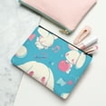 thumbnail image 2 of Cinnamoroll Cosmetic bag, cute canvas toiletry bag with preppy style, essential for women's travel 7.5x4.7inch, 2 of 5