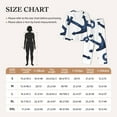thumbnail image 4 of Fuzoiu Navy Blue Anchor Print Women's Long-Sleeved Pajama,Lounge Button Down Nightwear,Womens Notch Collar Pajama Set-XX-Large, 4 of 7