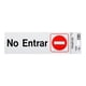 thumbnail image 1 of Letrero No Entrar Hyko Plástico Autoadhesivo 7.6X22.8 Cm, 1 of 3