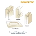 thumbnail image 4 of POWERTEC Solid Carbide Up Cut 1/8" Spiral Router Bit, Router Bit 1/4" Shank Woodworking Router bits for use on CNC and Router Tool, Router bits for Router Bushing (73003), 4 of 6