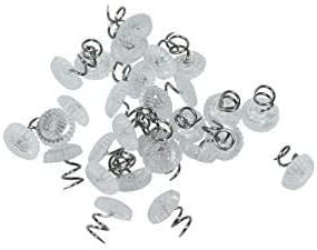BOBOZHONG Twist pins 50 Pieces Clear Heads Twist Pins Plastic Head Upholstery Pin for Slipcovers and Bedskirts 