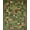 Green Brown, Pattern 3, variant on ODIKA 8'x10' Washable Area Rug Jungle Insect Eclectic Scatter Motif Patterned Motifs Border for Living Room, Under Sectional, Family , Durable, Non-Slip