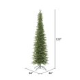 thumbnail image 3 of Vickerman 120" Plastic Bixley Pencil Fir Artificial Christmas Tree in Green, 3 of 3
