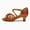 Brown-1.9inch, variant on Women's Latin Dance Shoes Satin Ballroom Salsa Practice Professional Performance Dancing Shoes