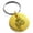 Gold, variant on Stainless Steel Nautical Feather Compass & Anchor Engraved Small Medallion Circle Charm Keychain Keyring
