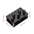 thumbnail image 4 of Amdohai 1-in-4-out Passive Mixer Module Mini Stereo 4-Channel Passive Mixer, 4 of 8