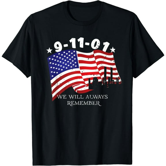 9-11-01 We Will Always Remember T-Shirt