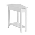 thumbnail image 6 of Convenience Concepts American Heritage Wedge End Table with Shelf, White, 6 of 6