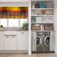 thumbnail image 5 of LALILO Kitchen Curtain Valance Palm Trees Sunset Rod Pocket Window Curtain 52"x 18" Set of 2, 5 of 6