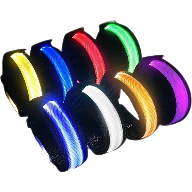 KIRALUMI 8 pulseras LED brillantes, pulseras iluminadas – Pulseras de fiesta que brillan en la oscuridad, suministros para Navidad, conciertos, festivales, premios de juegos, deportes, accesorios Rave