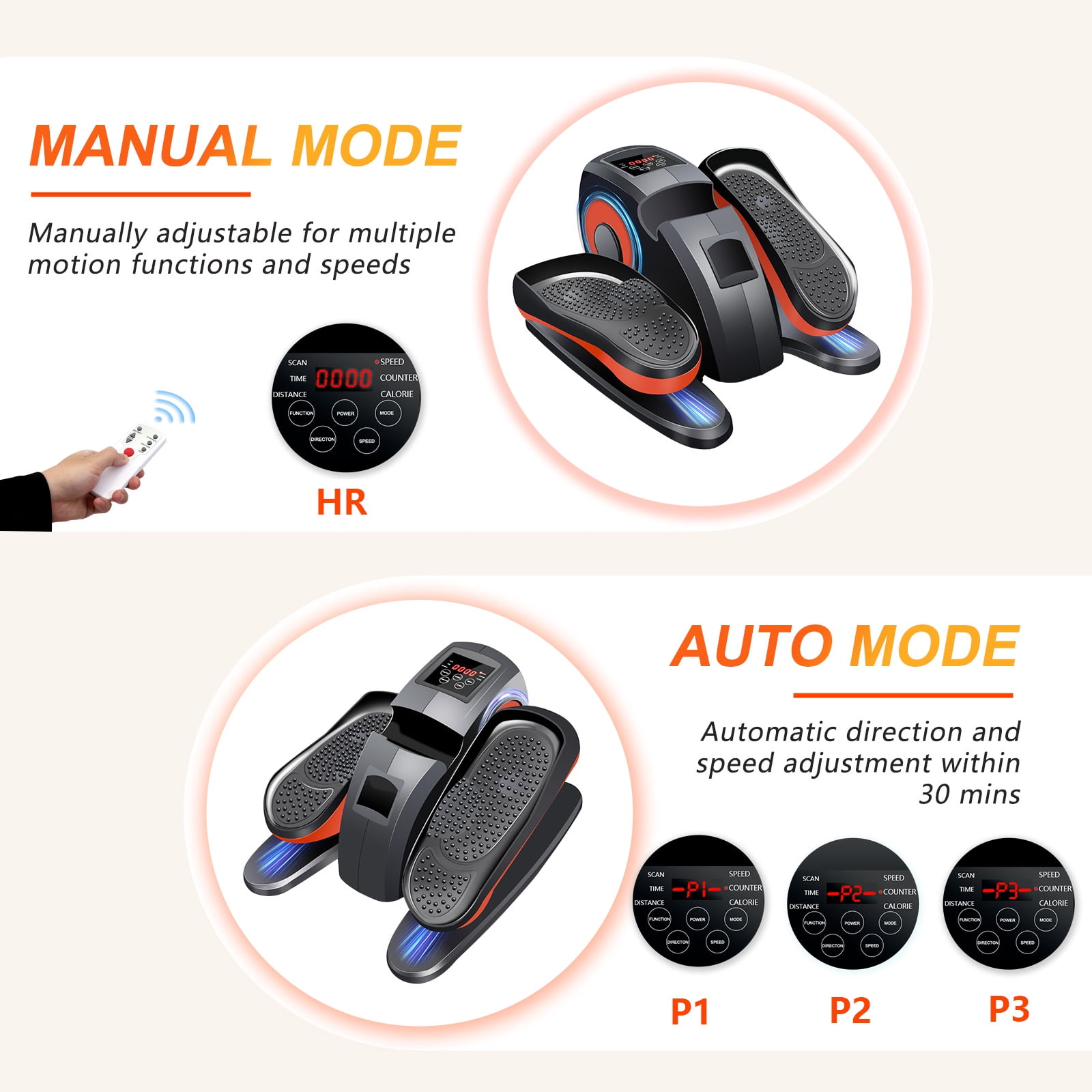 ALSO GO Under Desk Elliptical, Ellipse Leg Exerciser While Sitting, Elliptical Exercise Machine