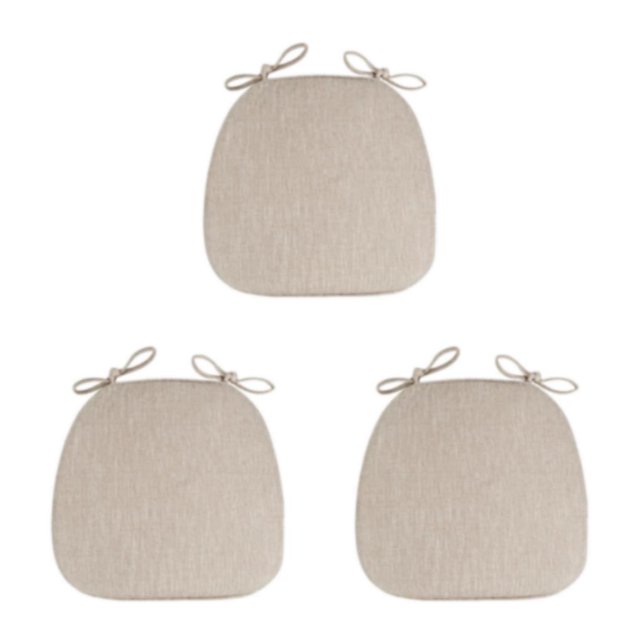maskred Chair Pad Durable And Breathable Seat Cushion For Optimal Sitting Comfort beige 3Set