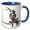 Blue/White, variant on 3drose, Ninja Monster Cartoon Character, 11oz Mug