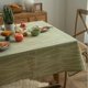 thumbnail image 1 of Green Table Covers, 140*180cm, Rectangular, Cotton Linen Flower Branches Printed Table Cloth Party Decorations, 1 of 5