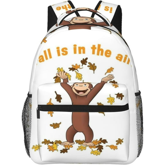Curious George Backpack Lightweight School Travel Multifunctional Unisex Celebration Anime Character