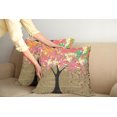 thumbnail image 2 of Ambesonne Tree Throw Pillow Cover 2 Pack, Watercolor on Retro Newspaper, 16", Multicolor, 2 of 7