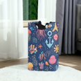 thumbnail image 6 of Yayeee Freestanding Laundry Hamper with Handle Collapsible Large Storage Basket for Clothes, Pink Jellyfish, 6 of 7