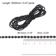 thumbnail image 2 of Unique Bargains Cordon de Chaîne Perlée pour Stores Enrouleurs de 5,47 Yards pour Pièces de Réparation de Fenêtre, Noir, 2 of 5
