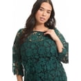 thumbnail image 3 of June & Vie Women's Plus Size Allover Lace Top, 3 of 5