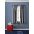 thumbnail image 2 of (2 pack) Your Zone Blackout Curtain Panel Pair, Set of 2, Chambray Gray, 38"W x 63"L, 2 of 11